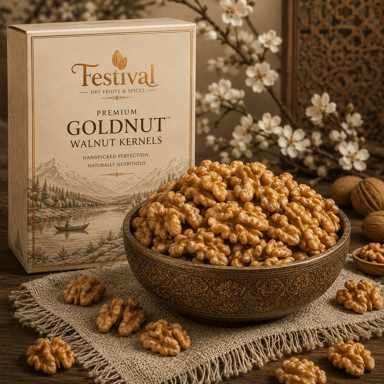 Premium Goldnut Walnut Kernels 2 Piece